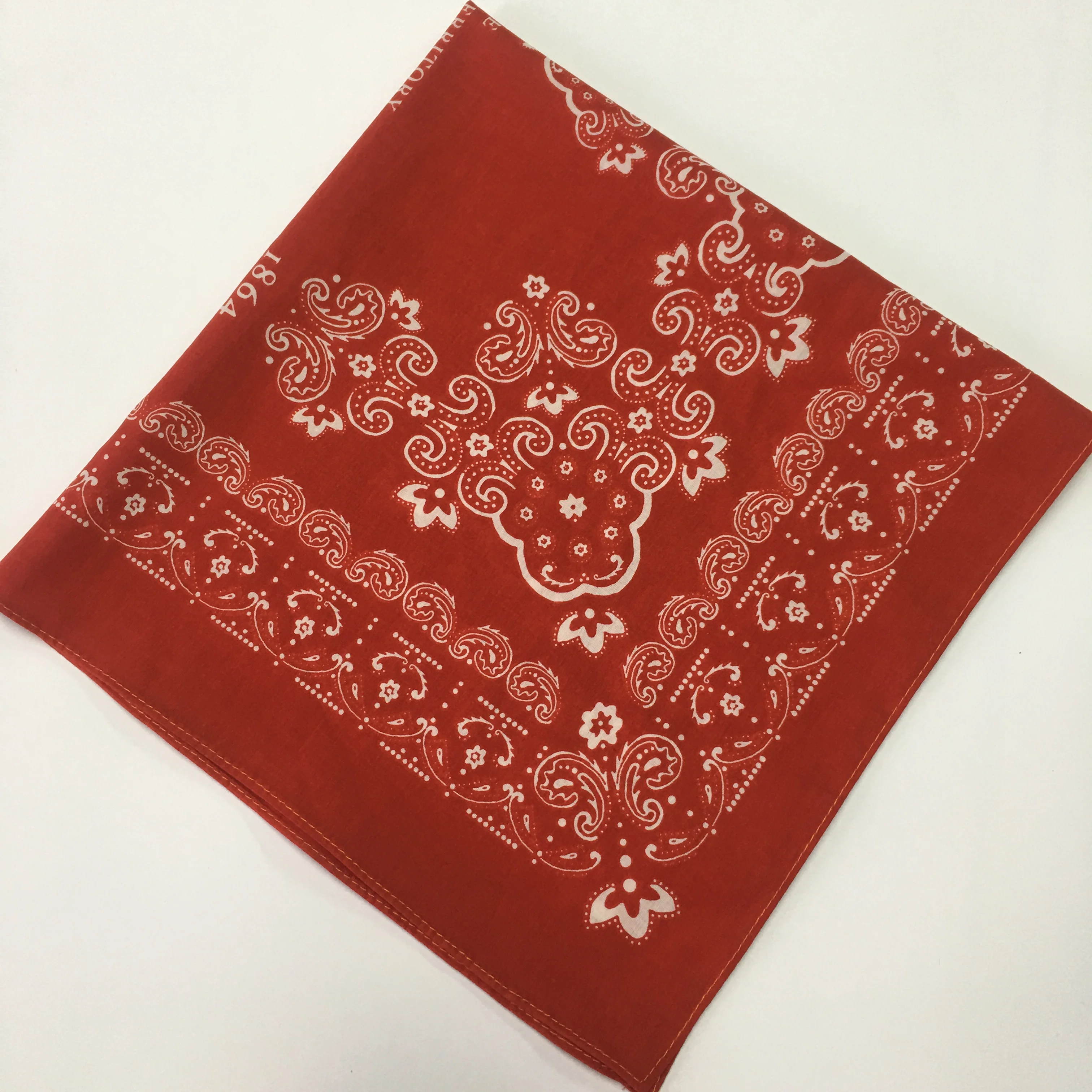Wholesale custom printing polyester cotton bandana 22x22inch soft touching square bandanas