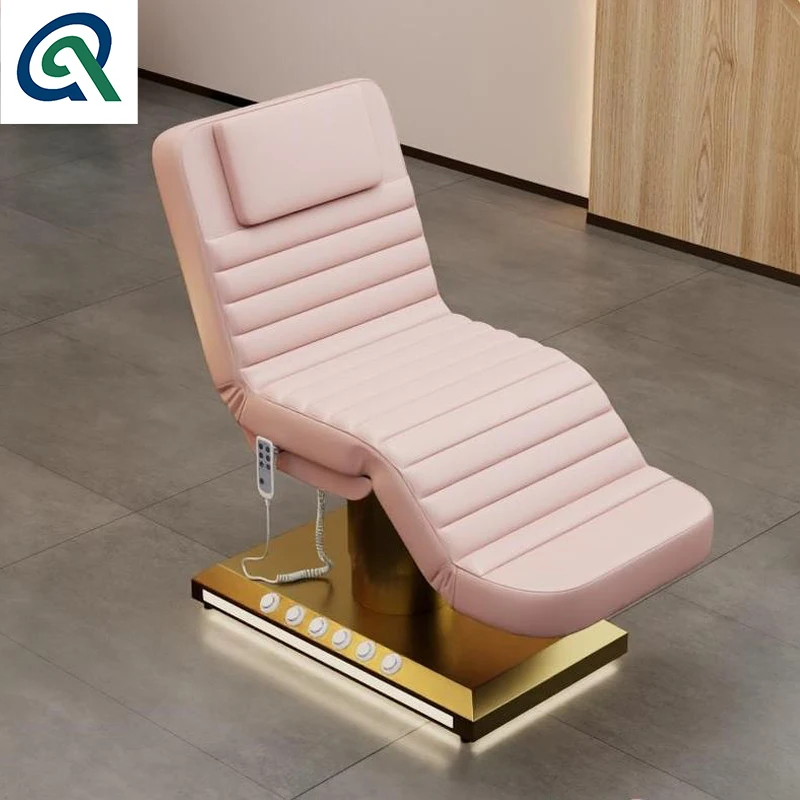 Qunpeng hot selling and new facial bed massage table lash bed electrical 3 motors spa treatment bed