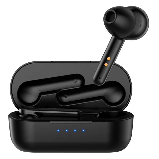 Best quality wireless earphones in-Ear Earphones Headset TWS Stereo Headphones for iPhone Android with Charging Case