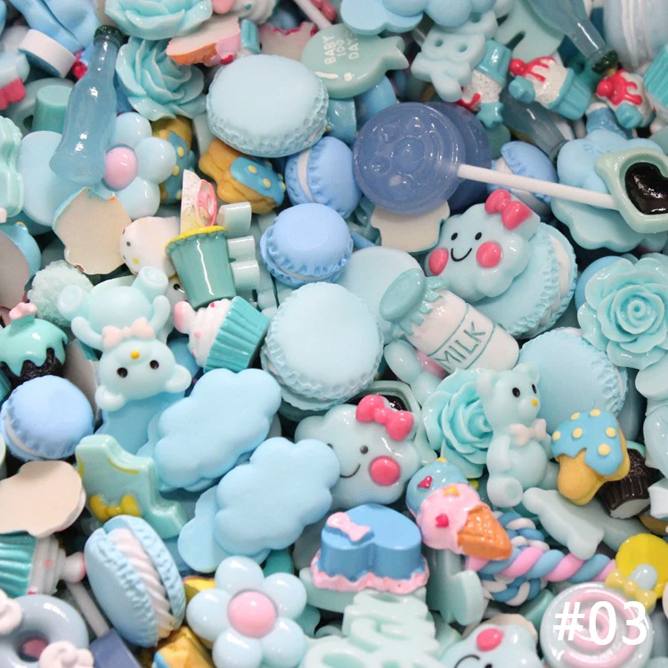 Mixed Colorful Fruit Candy Chocolate Seashells Realistic 3D Nail Art Decorations Designer Nail Charms for DIY Nail Art