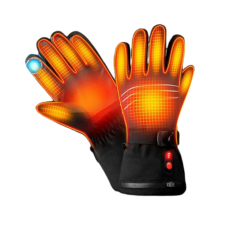 Windproof Electric Heated Gloves Battery Powered Thermal Heated Gloves For Motorcycle Riding