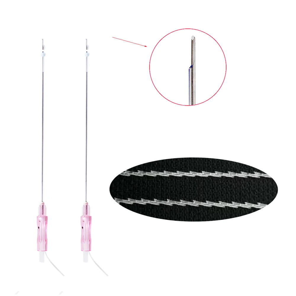 
Newest CE Korea 18g 100mm L Half Blunt Tip Press Hilos Z Shape Molding Cog PCL Threads Facelifting 