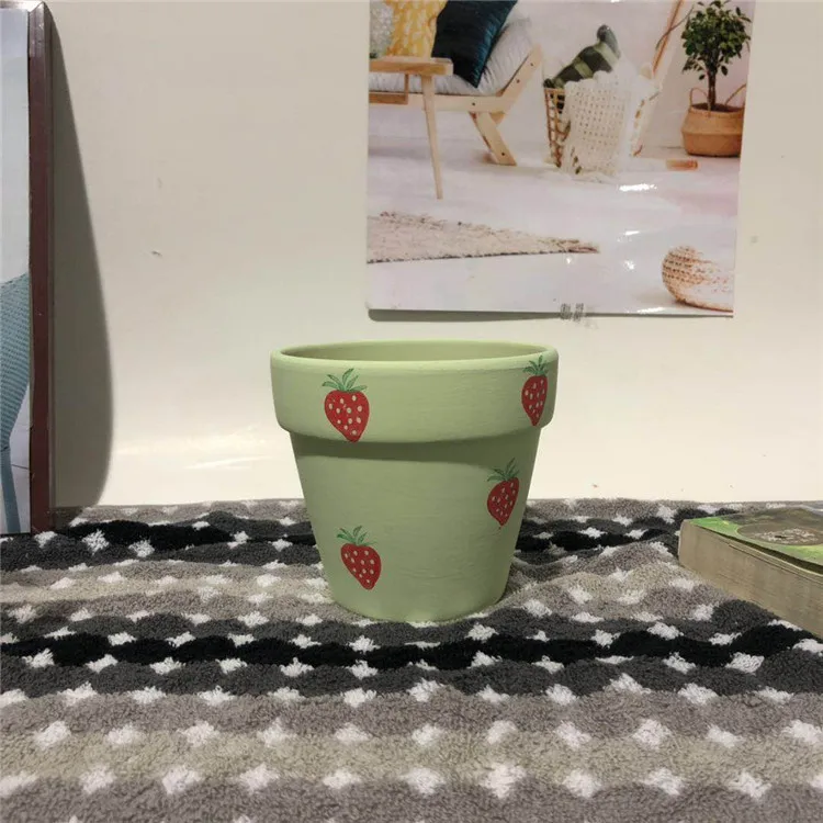 Горшок для клубники цветов терракотовый горшок растений с отверстиями глиняные горшки суккулентов