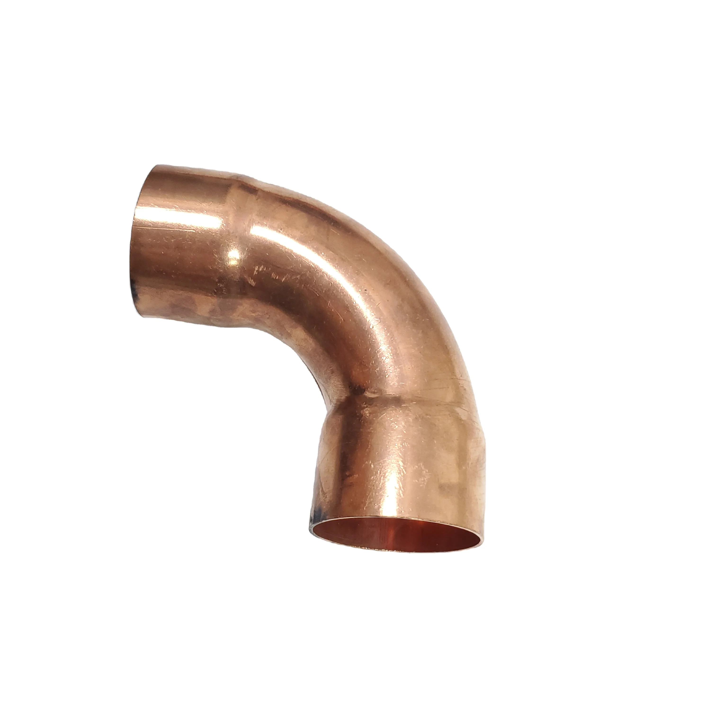 Copper long radius 90 degree elbow 54mm ID 2.1/8in CXC