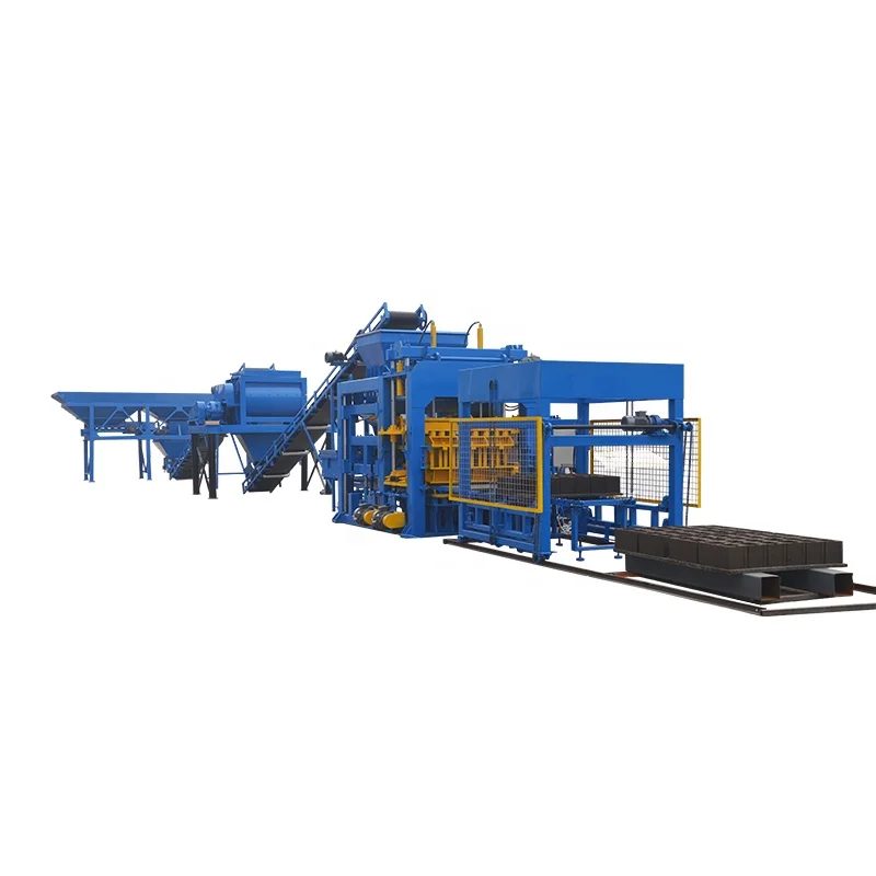 QT12-15 Hydraulic Full Automatic Concrete Brick Block Machine with Stacker