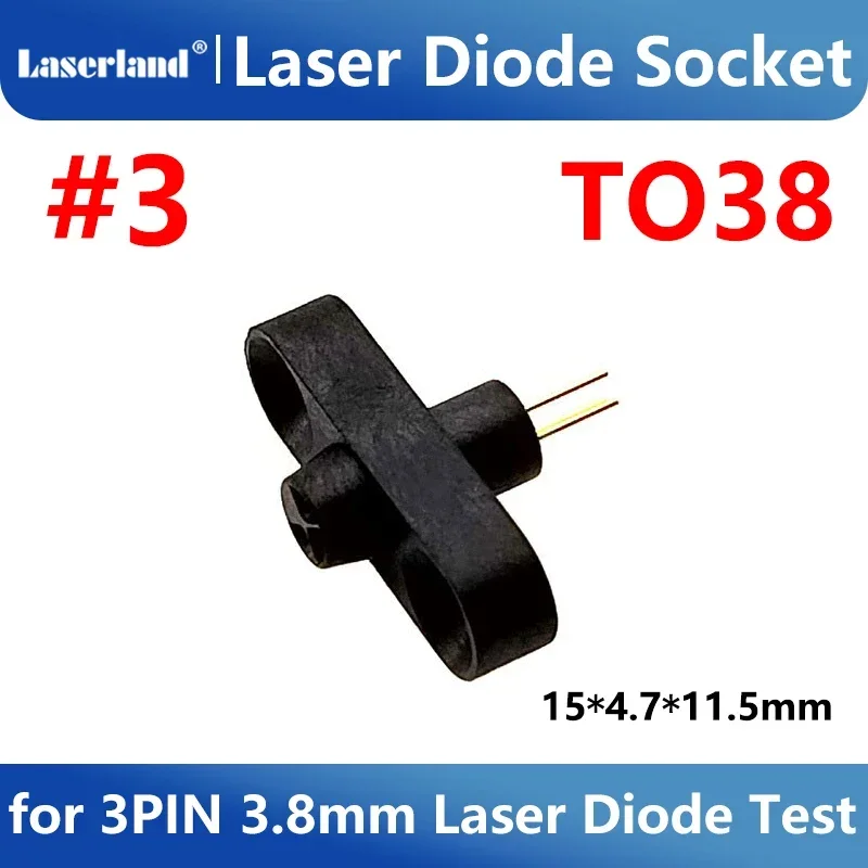 Laser Diode Socket Test Base 3pin for 5.6mm 9.0mm 3.8mm
