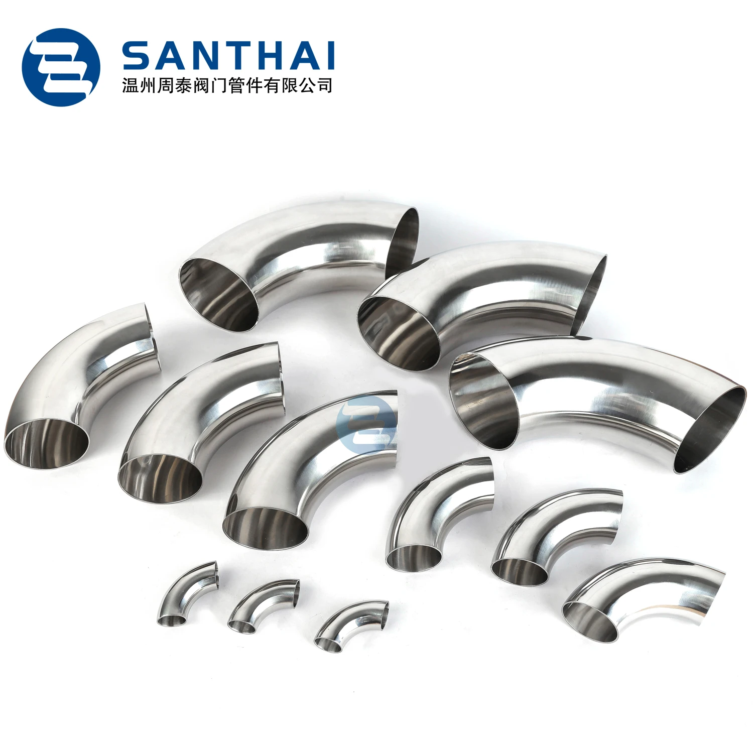 90 Degree Tube Sanitary Weld Type Stainless Steel Bend