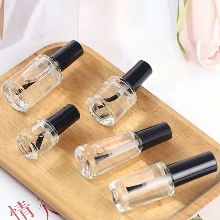 5ml 10ml 15ml 3ml 4ml 2ml Frosted Clear Nail Polish Glass Bottle With  Foil Printing