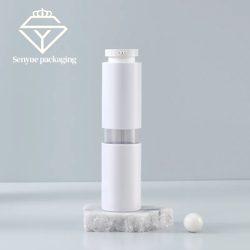 New skin care product packaging press vacuum face cream sub bottled plastic lotion essence three empty bottles