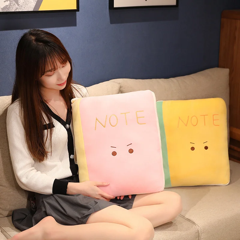 cartoon stuffed colorful pencil eraser rubber triangle stationery plush pillow