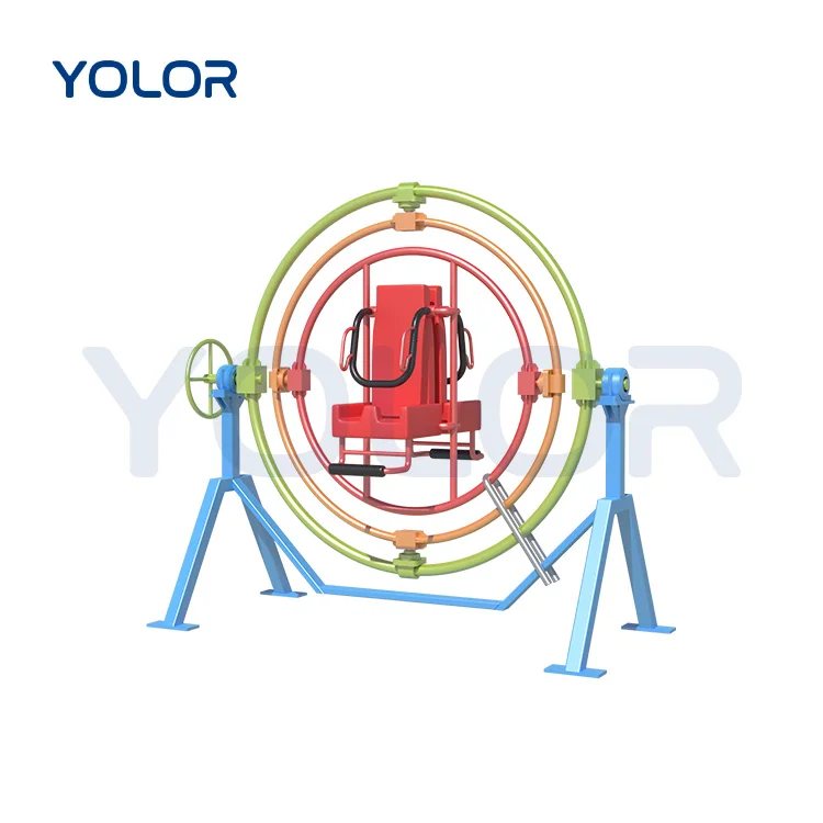 Amusement Park Rides Equipment Outdoor Human Mechanical Manual Gyroscope