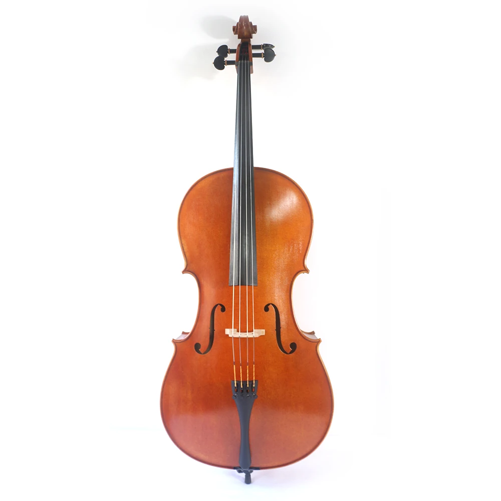 professional handmade matt 4/4 7/8 to 1/8 cello with bow roson case bag