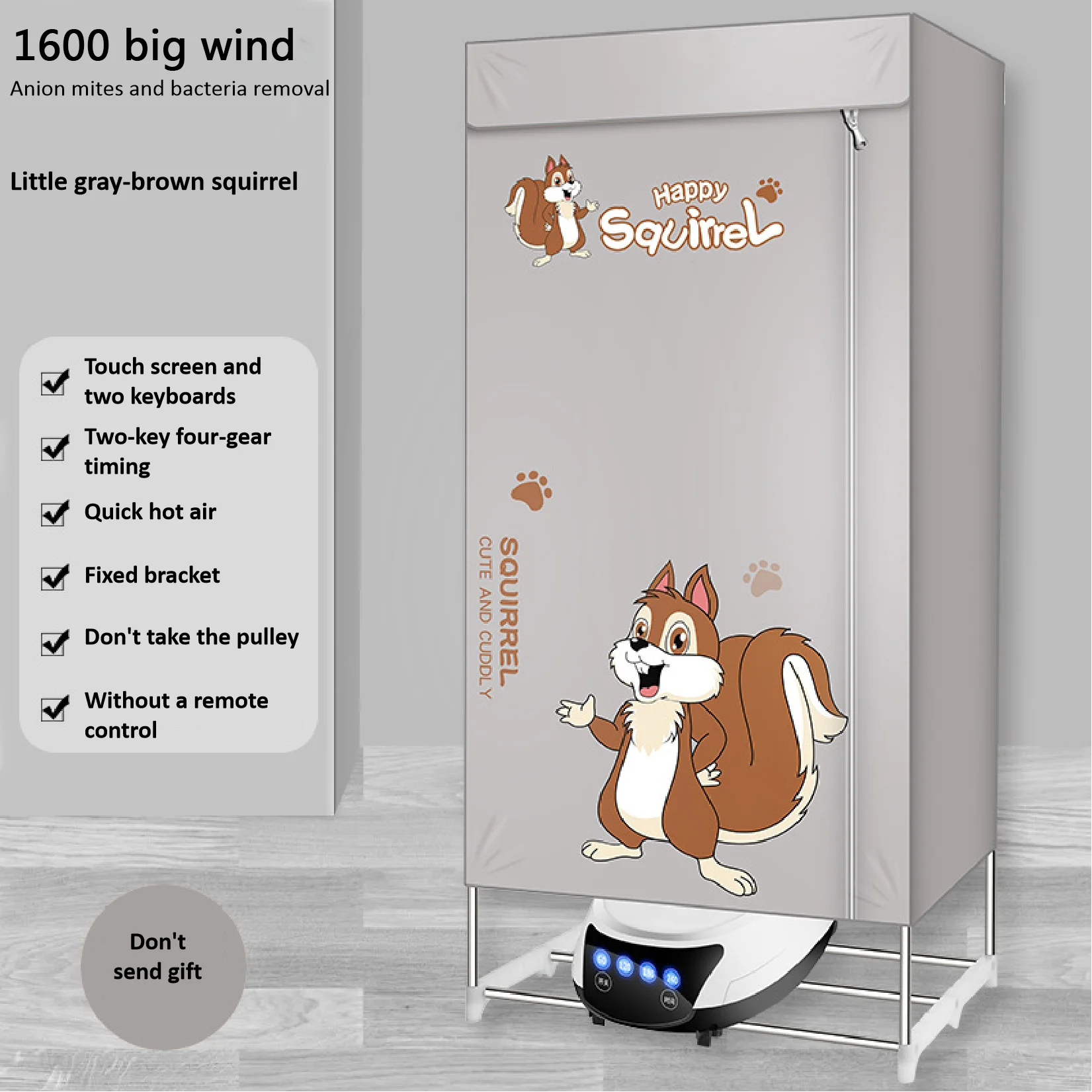 Electric Clothes Dryer Portable Folding Warm Air Baby Cloth Drying Machine Heater Hanger Wardrobe Laundry Clothing Rack