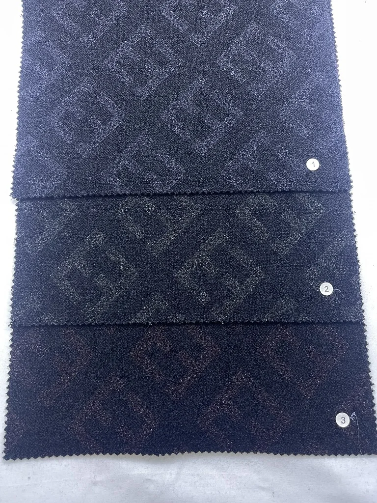 Fabric Manufacturing Polyester Cotton Knitted Letter Jacquard Chenille Fabrics For Clothing AT2071-1/2/3