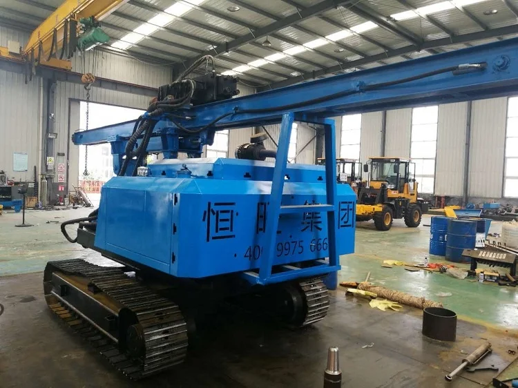 Ударная сваечная установка HWL600 900 об/мин, буровая установка на солнечных батареях/сваях