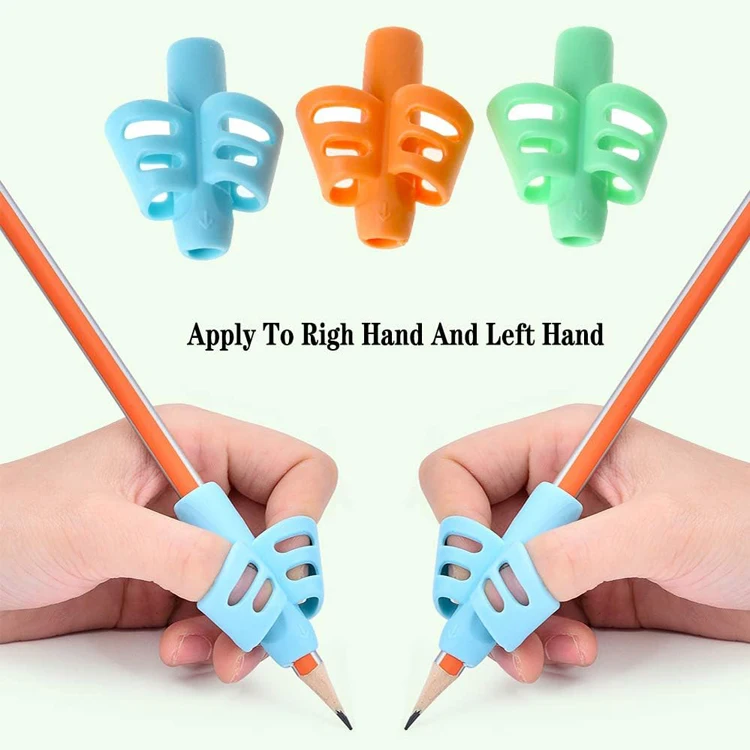 Factory Wholesale Silicon Gripper Soft Grips For Kids Handwriting Mechanical Pencil