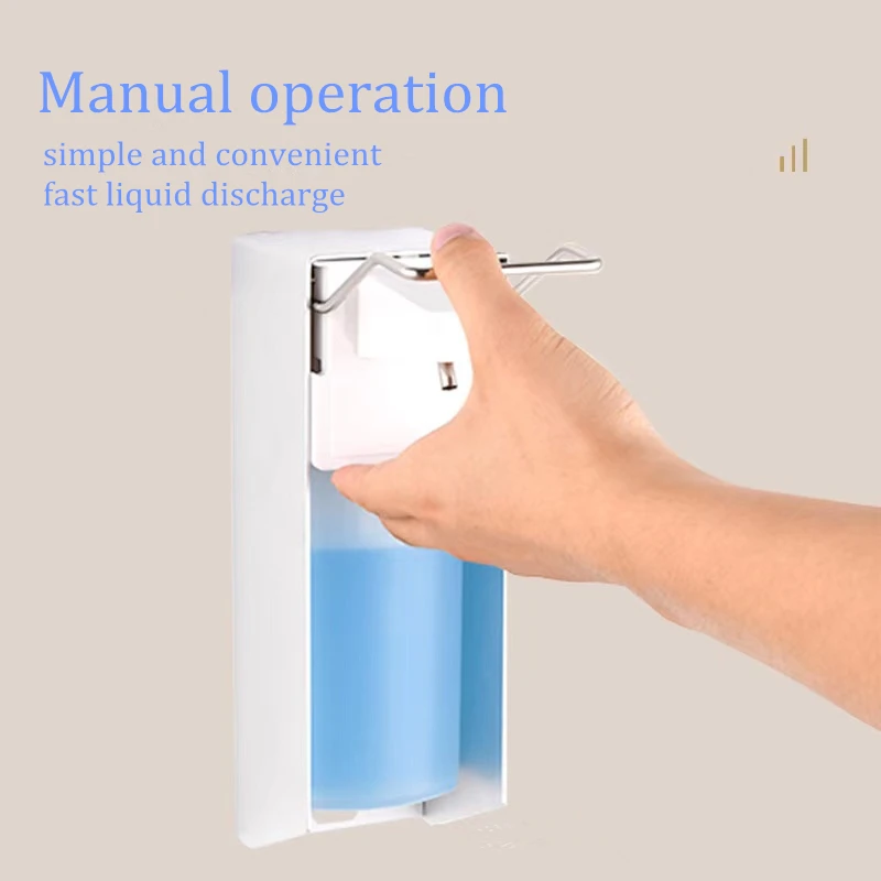 1000ML hospital Aluminium Alloy hand sanitizer wrist band dispenser  alcohol sprayer soap dispenser
