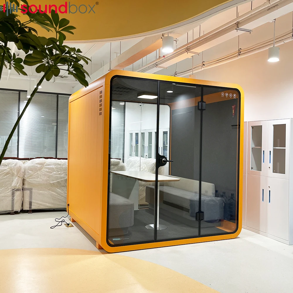 Phone Office Space Acoustic Soundbox Pod Turbo Fresh Air System Office Booth Meeting Office Pod