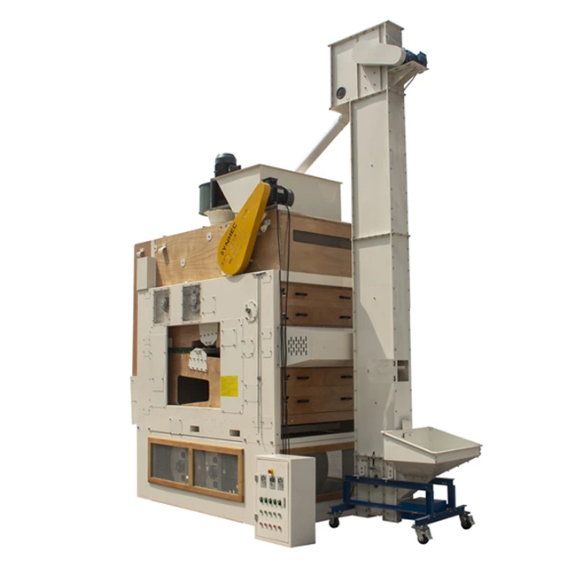 Grain Cleaning Machine Paddy Rice Mustard Black Pepper Flax Seed Air Screen Cleaner