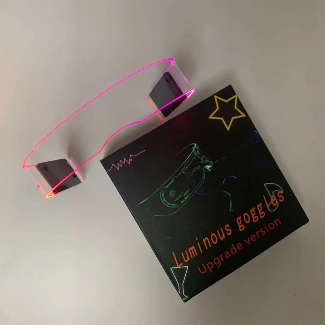 Customized Popular Electronic Night Visor Glasses Luminous Glasses Props Party Festival Decorations EDC Las Vegas