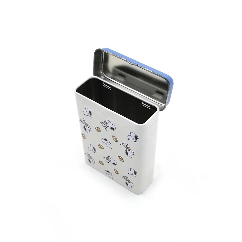 Customized flip metal tin box packaging cartoon poker card tin box packaging cigarette metal packaging box