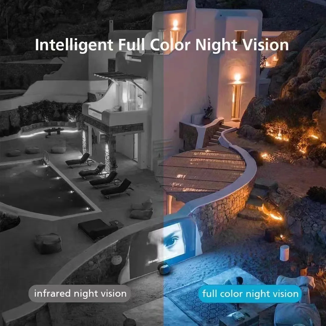 New Auto Tracking 2MP 4K 8MP Color Night Vision 360 Degree CCTV Outdoor Wireless Security IP Network WIFI Camera