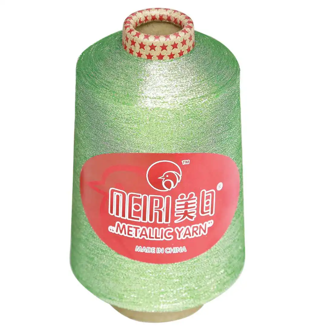 
High-strength China-made gold and silver thread polyester metallic glitter yarn 