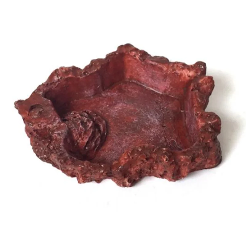 Crawler Pet Feeder Bowl Basin Resin Non-toxic Food Water Pot Reptile Turtle Tortoise Scorpion Lizard Crabs Pets Supplies