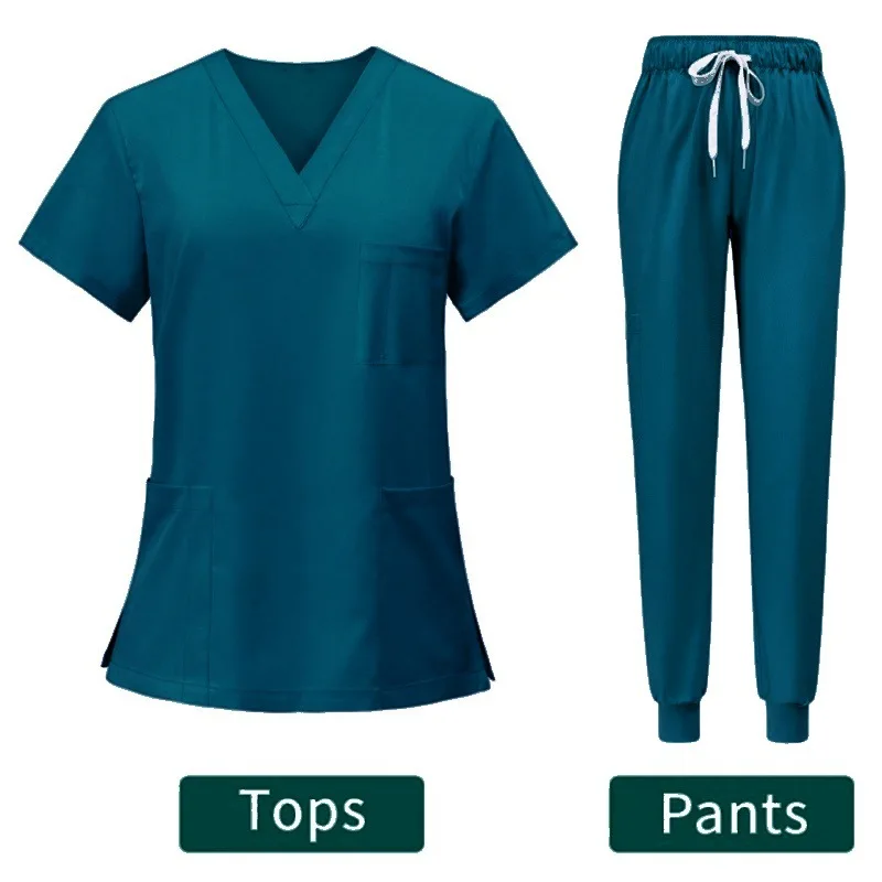 Factory Direct Fashionable Medical Top Uniforms Scrubs Sets Uniforms Dentist Spandex Jogger Scrub Suit Hospital Nursing Scrubs