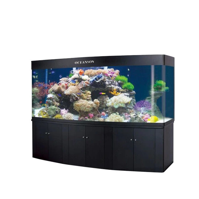 V5-RGL bottom filter  unique big fish aquarium tank blue fish tank