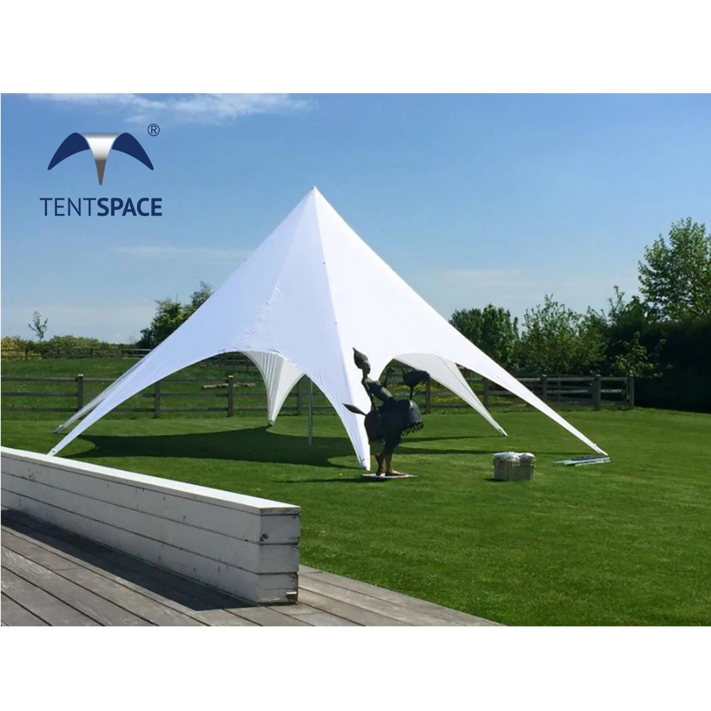 Customized Printing Star Shaped Camping Tent Outdoor Events 12 M Star Spider Tent for Glamping