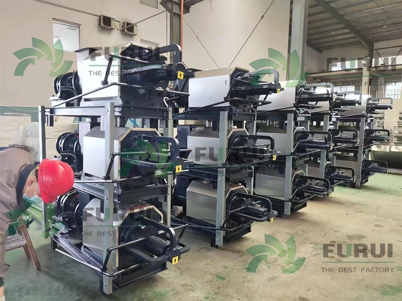 High effective cow manure separator/cow dung dewatering system/manure dewatering machine