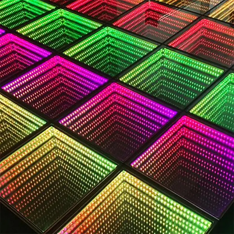 New Fashion Floor Led Light Waterproof Easy To Set Up Dance Floor Panels 3D Infinity Dance Floor Led Lights