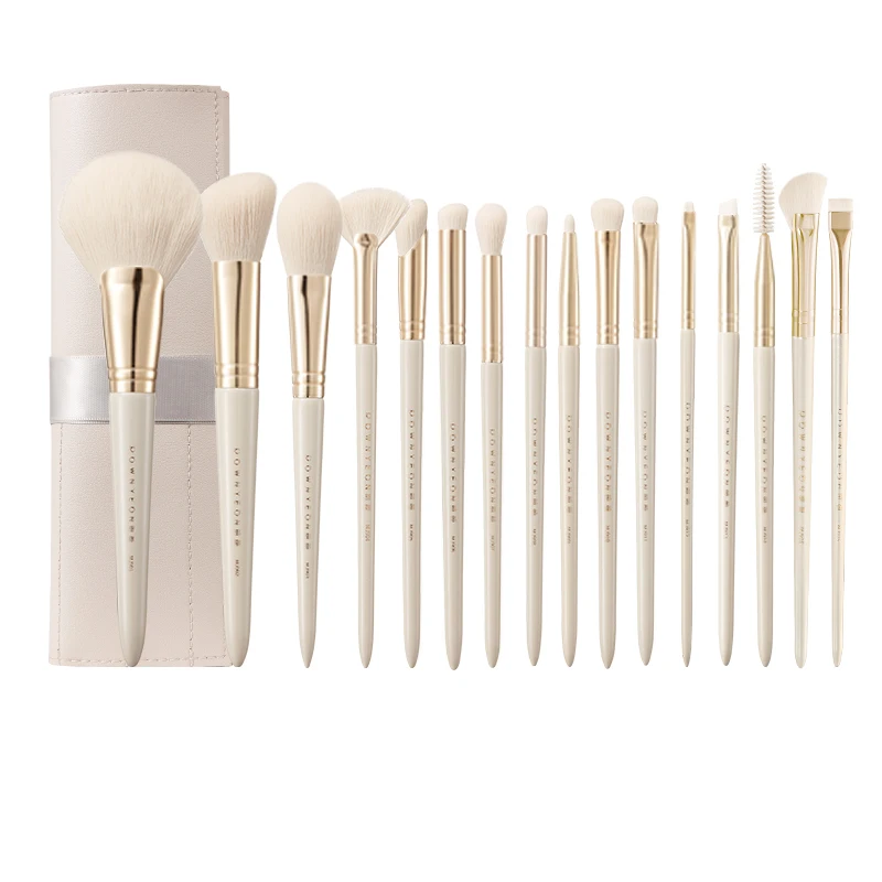16PCS Rownyeon Factory Custom Logo High Quality Cruelty Free Professional Makeup Brushes Foundation Brush