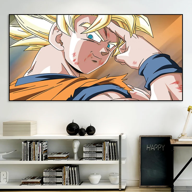 Dragon Ball Cartoon Figure Art Print Painting Wall Canvas Hanging Wall Art Pictures Home Decoration
