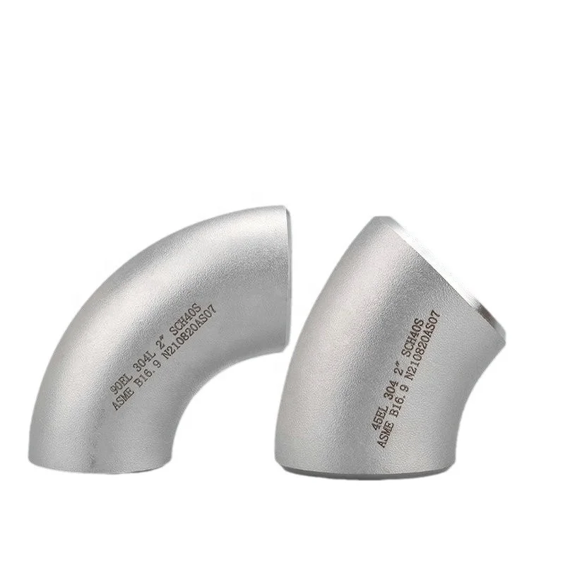 Stainless Steel Sch10 Butt Welding 90degree Short Radius Long Radius Pipe Angle Bend Fittings Elbow with Sandblasting