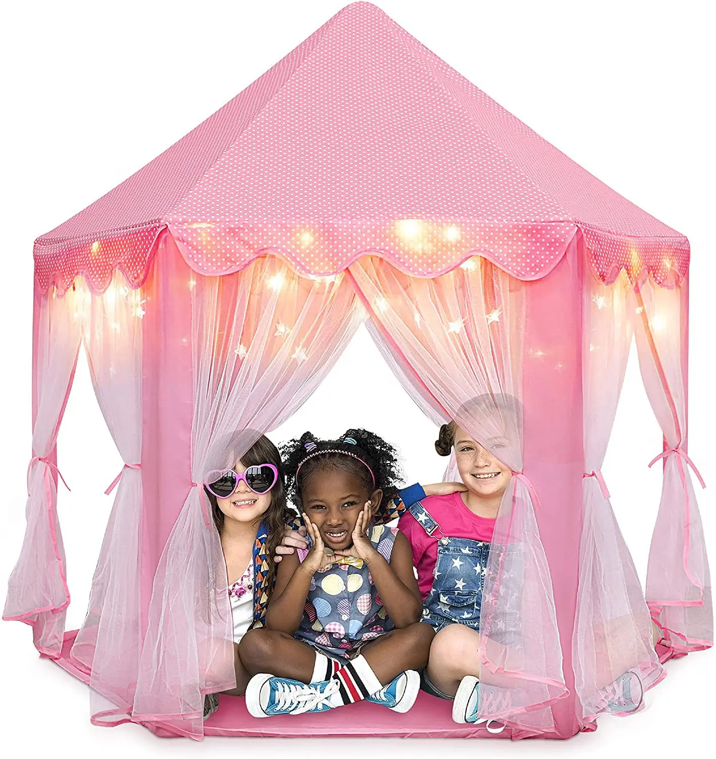 Free Sample Baby Game Castle Portable Princess Castle Tent for Girls Fairy Play Tents for Kids Playhouse
