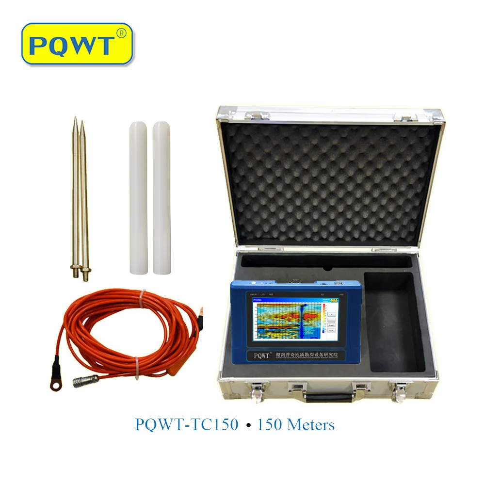PQWT TC300 Best Seller Automatic Mapping 300m Deep Ground Water Detector Geophysical Survey Equipment