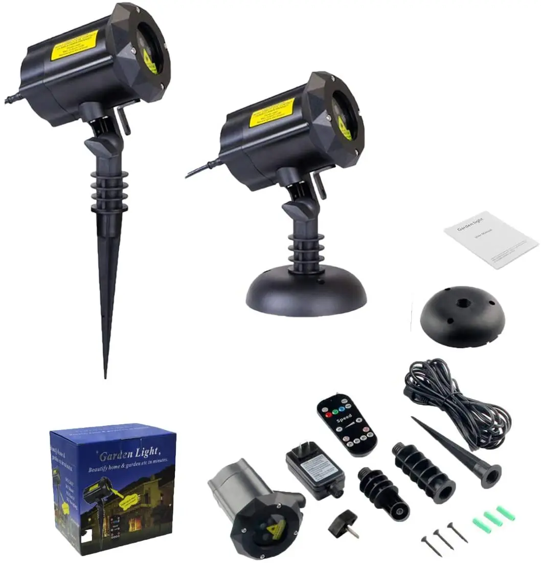 2023 Wholesales Outdoor laser light led red green blue star moving garden laser light christmas decorations