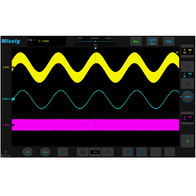 2023 New Released Automotive Tablet Oscilloscope ATO3004 10.1 Inch TFT-LCD Full Touch Operation Universal Probe Interface (UPI)