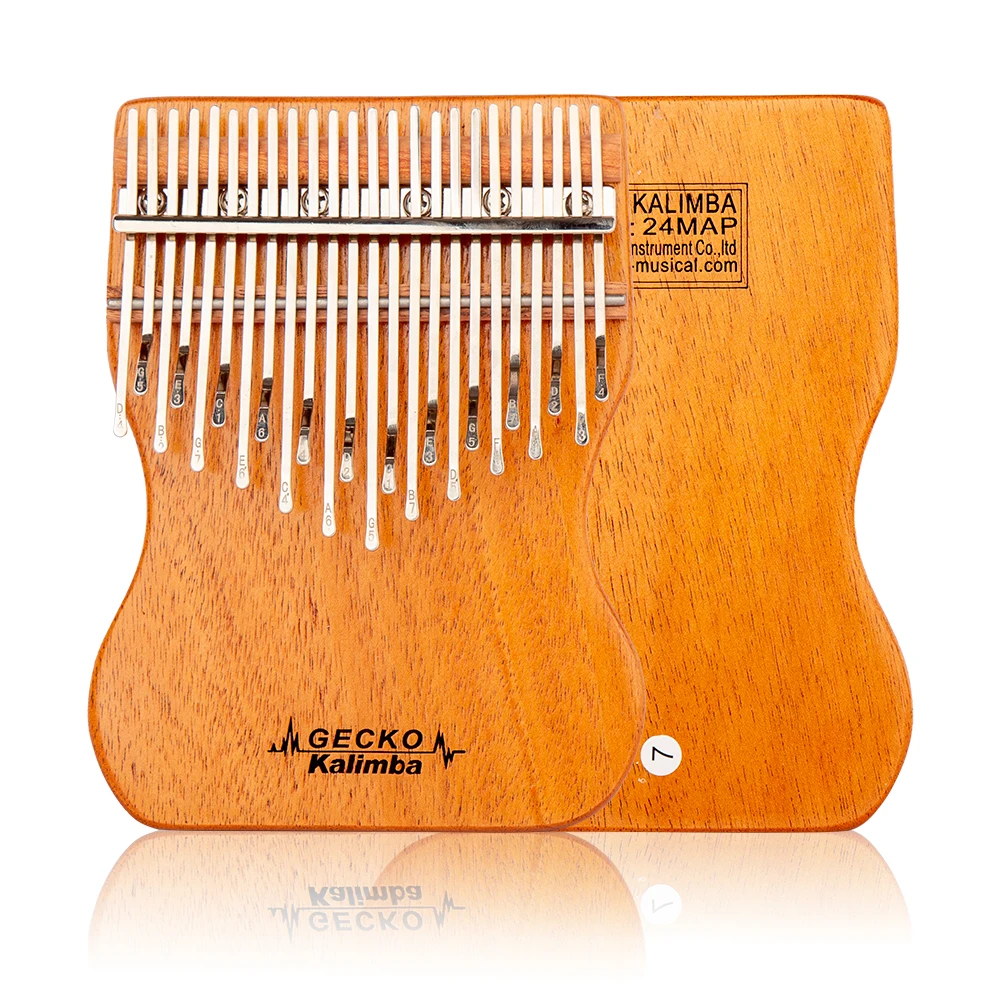 Featured gift wooden finger piano 24 keys kalimba