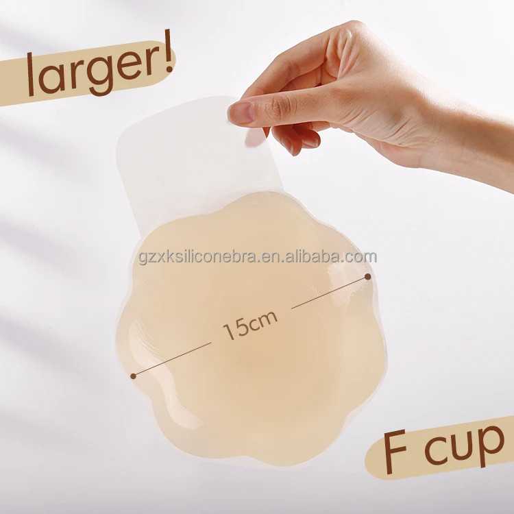 15cm silicone nipple cover push up boobs waterproof plus size for large breast silicone nipple covers