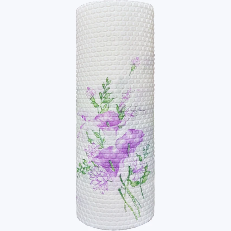 Factory Dry and wet Kitchen Spunlace nonwoven washcloth Roll