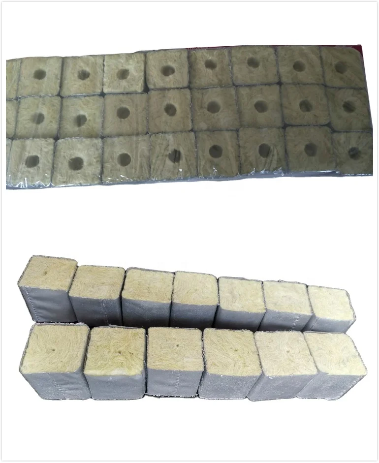 Rock wool Cubes Grow Cubes for Hydroponics Cuttings Cloning Plant Propagation 6 inch