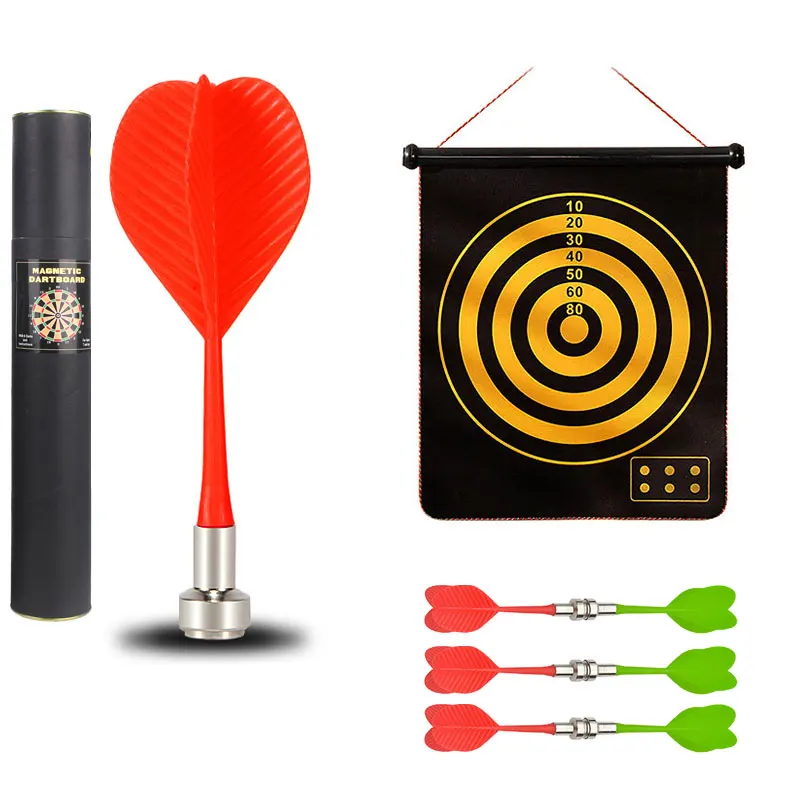 Factory Sales Customised Dart Board For Children Magnetic Velvet Cloth Safe Dart Board Case Pop Best Selling Dartboard Dart Set