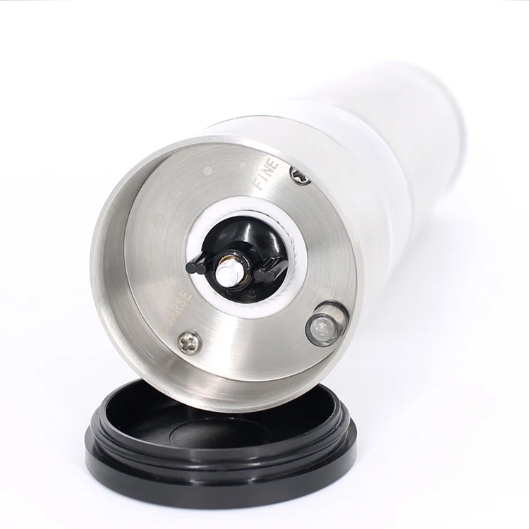 Amz Hot Stainless Steel Battery Operated Electric Salt and Pepper Grinder Set