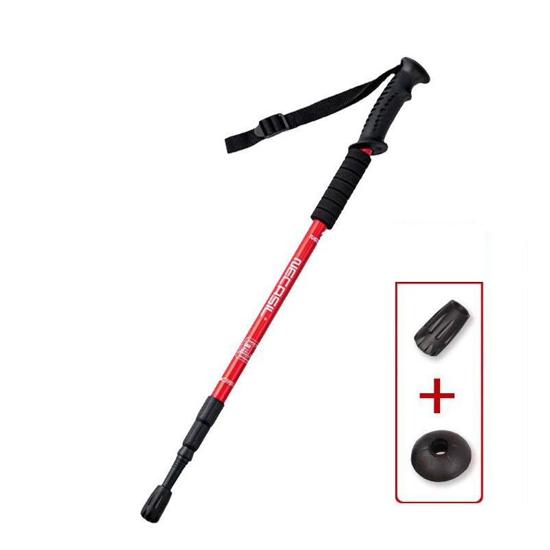 High Quality Hiking Pole Walking Stick Adjustable Mountain Climbing Aluminum Alloy Telescopic Trekking Pole for Outdoor