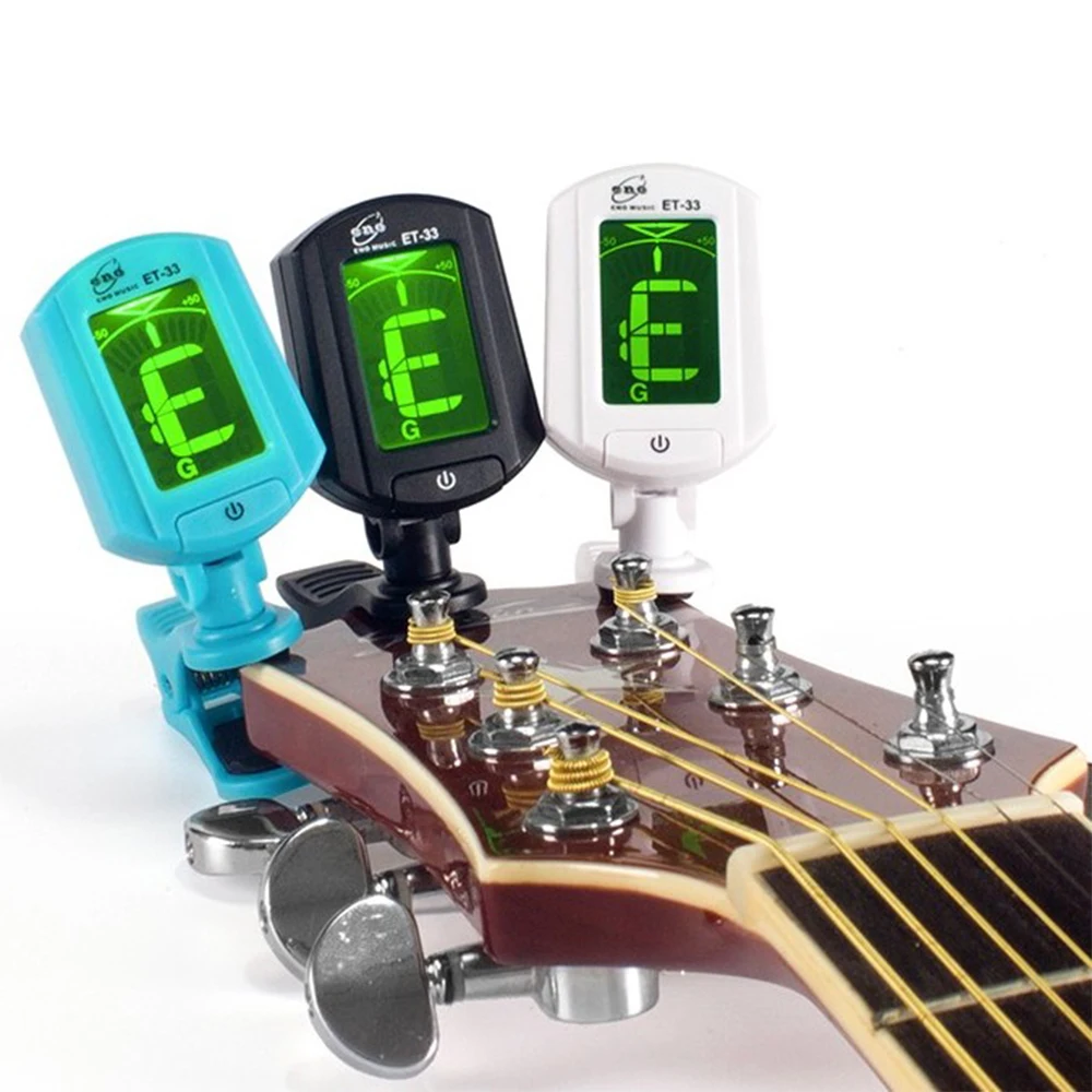 wholesale digital guitar tuner clip-on bass ukulele violin Universal for Eno ET-33