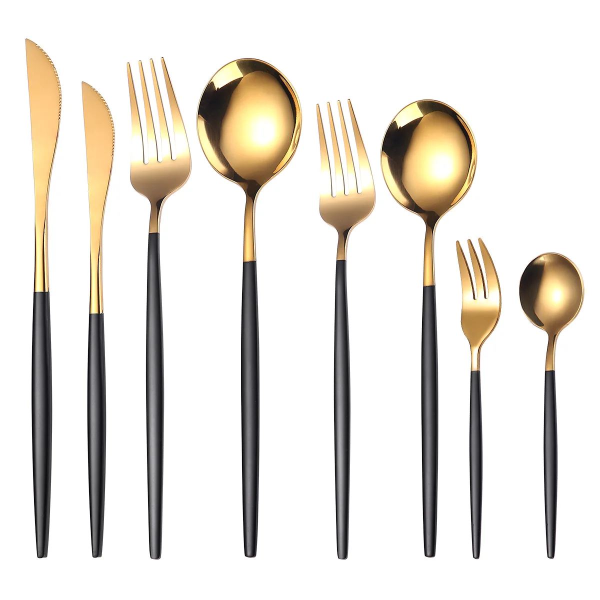 8 шт. зеркало черный/красный/зеленый/белый золотые белые пластиковые столовые приборы наборы роскошный свадебный подарочный набор выполненный по индивидуальному заказу