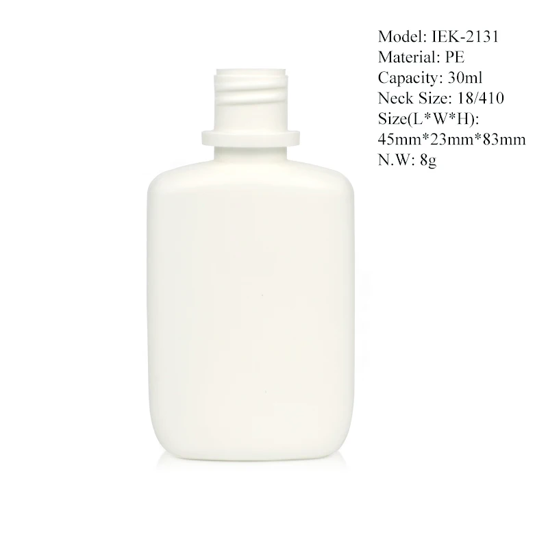 30ml HDPE Nasal Spray Bottle Sample Sack Squeeze Bottle with Screw Cap